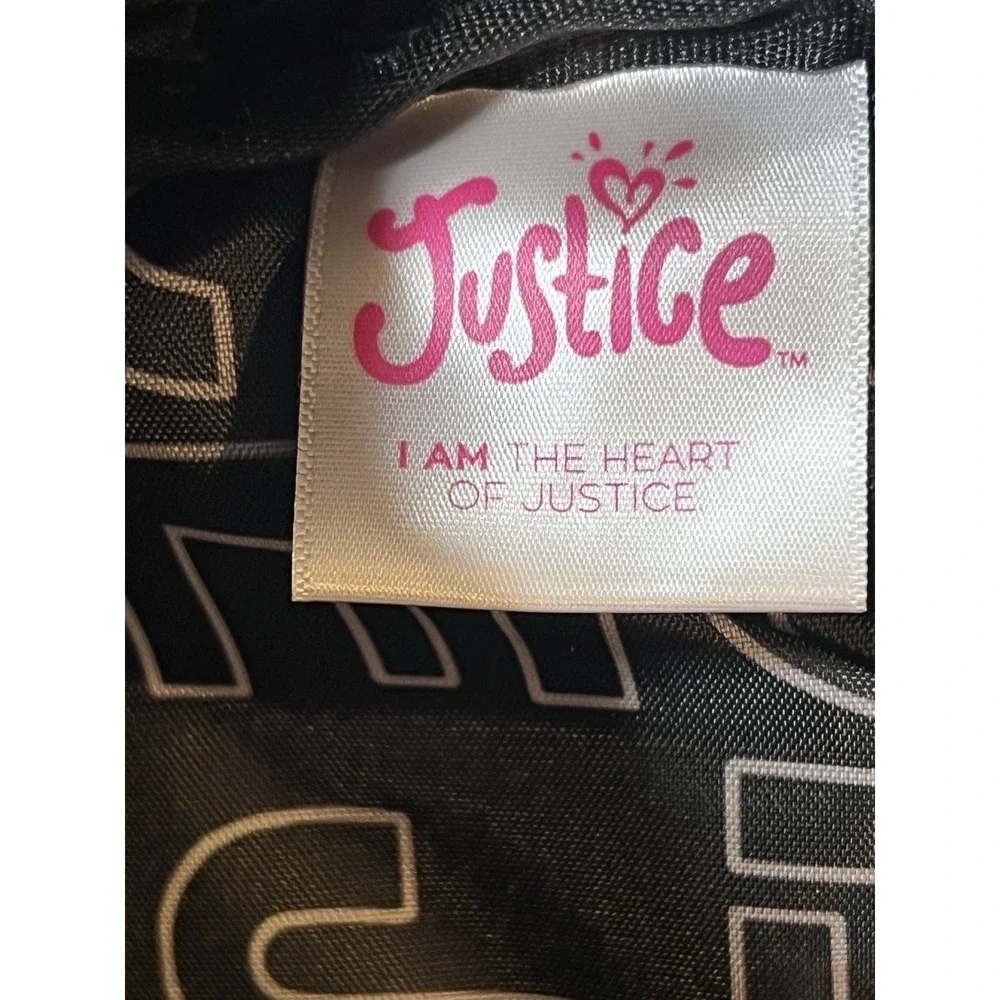 Justice NWOT Girls Laptop Backpack Iridescent‎ Silver/Multi Bookbag